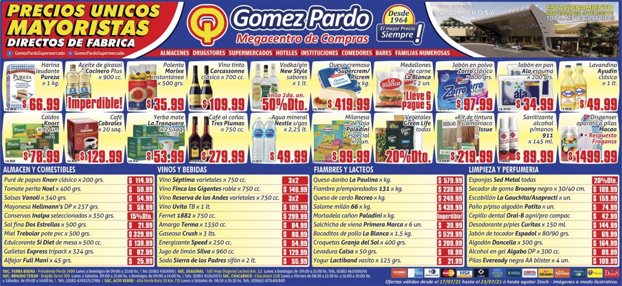 Catálogo Gomez Pardo  - 17.7.2021 - 23.7.2021.