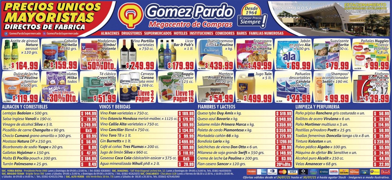 Catálogo Gomez Pardo  - 24.7.2021 - 30.7.2021.