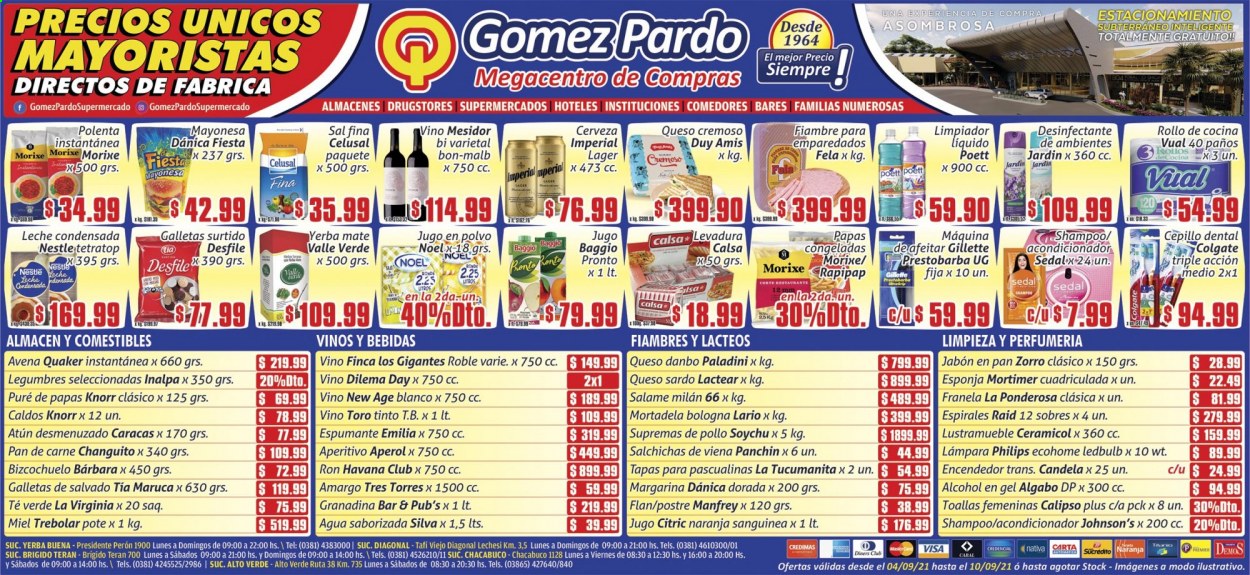 Catálogo Gomez Pardo  - 4.9.2021 - 10.9.2021.
