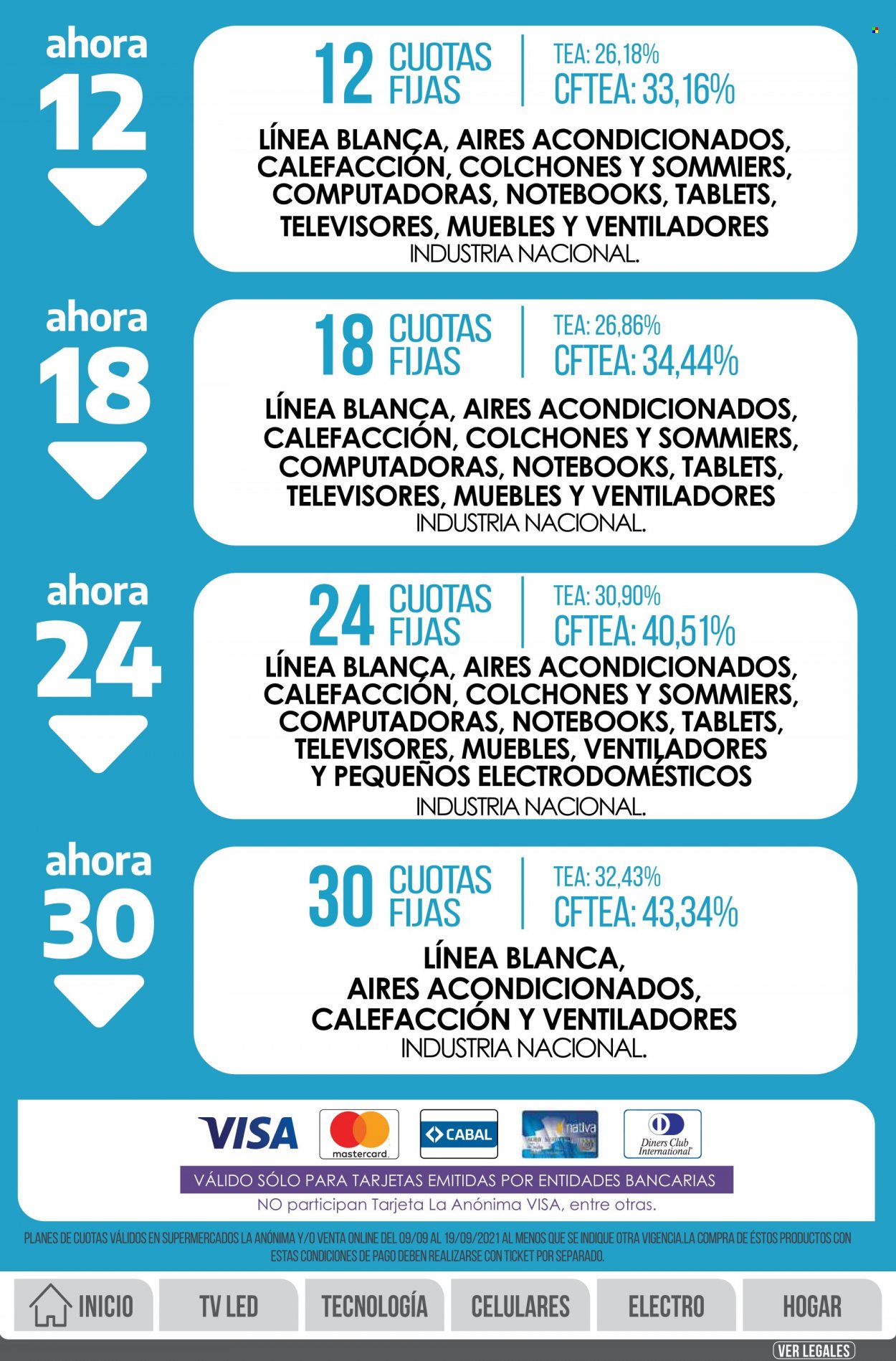 Catálogo La Anónima  - 9.9.2021 - 19.9.2021.