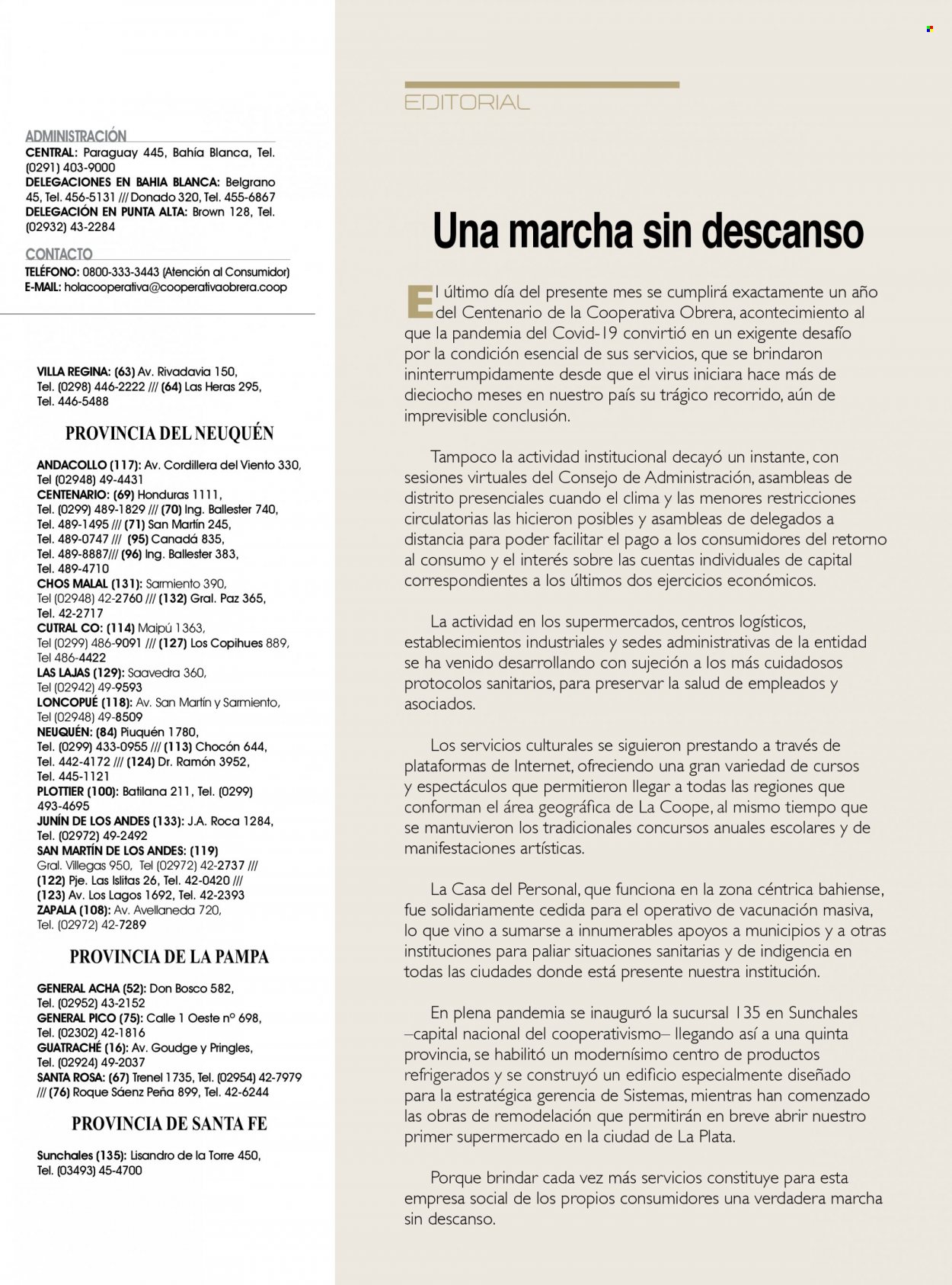 Catálogo Cooperativa Obrera  - 1.10.2021 - 31.10.2021.