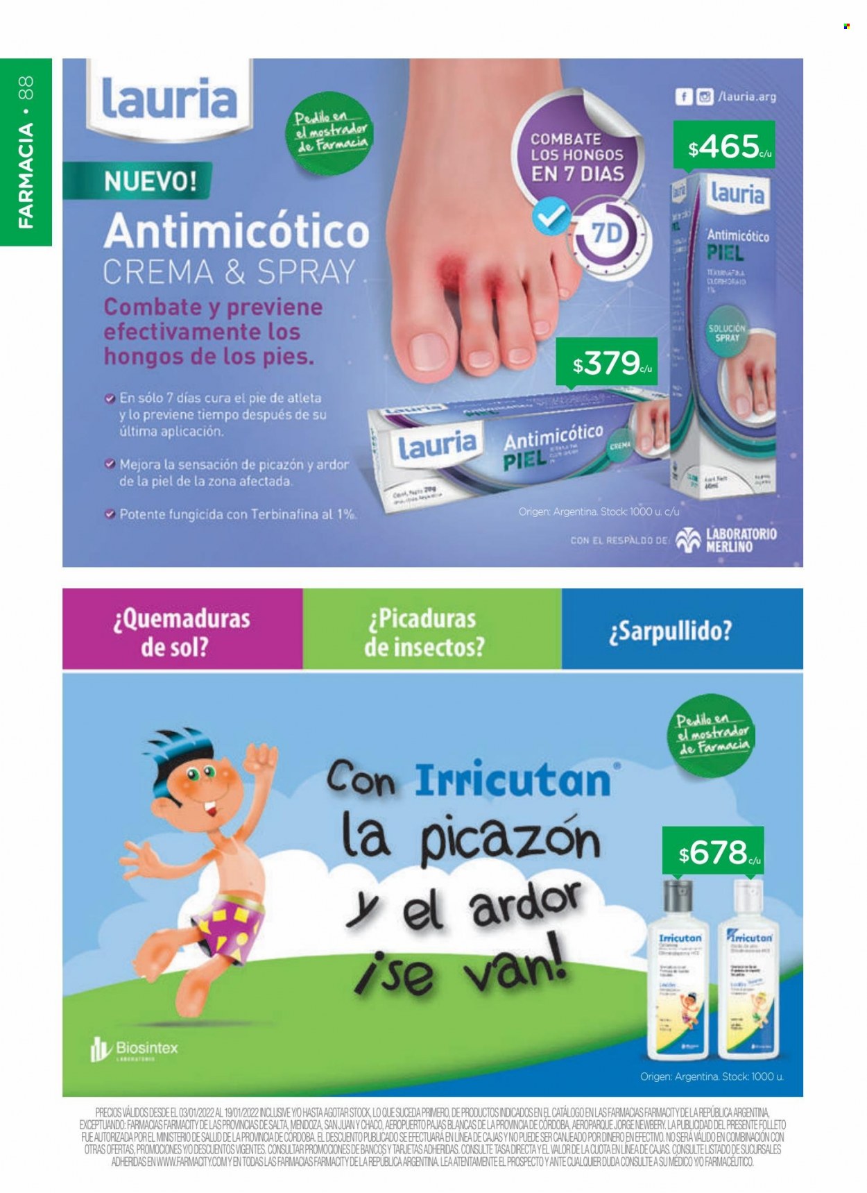 Catálogo Farmacity  - 3.1.2022 - 19.1.2022.