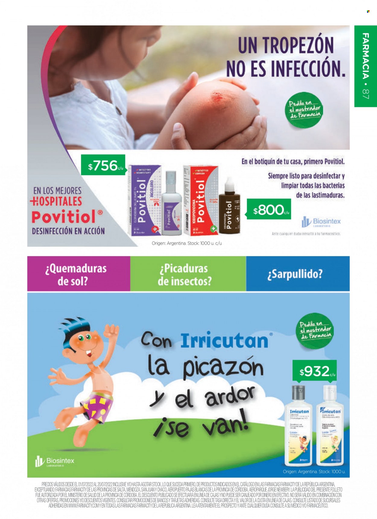 Catálogo Farmacity  - 1.7.2022 - 20.7.2022.