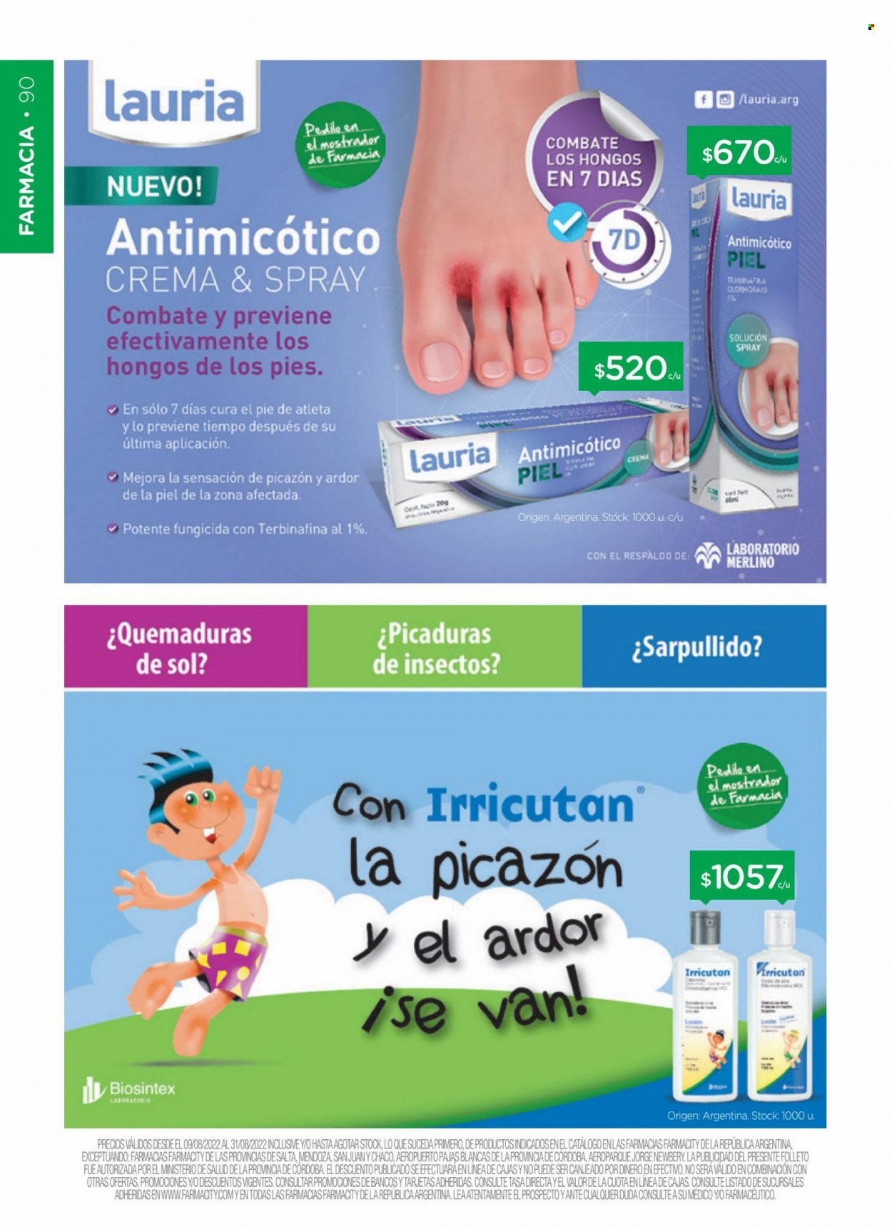 Catálogo Farmacity  - 9.8.2022 - 31.8.2022.