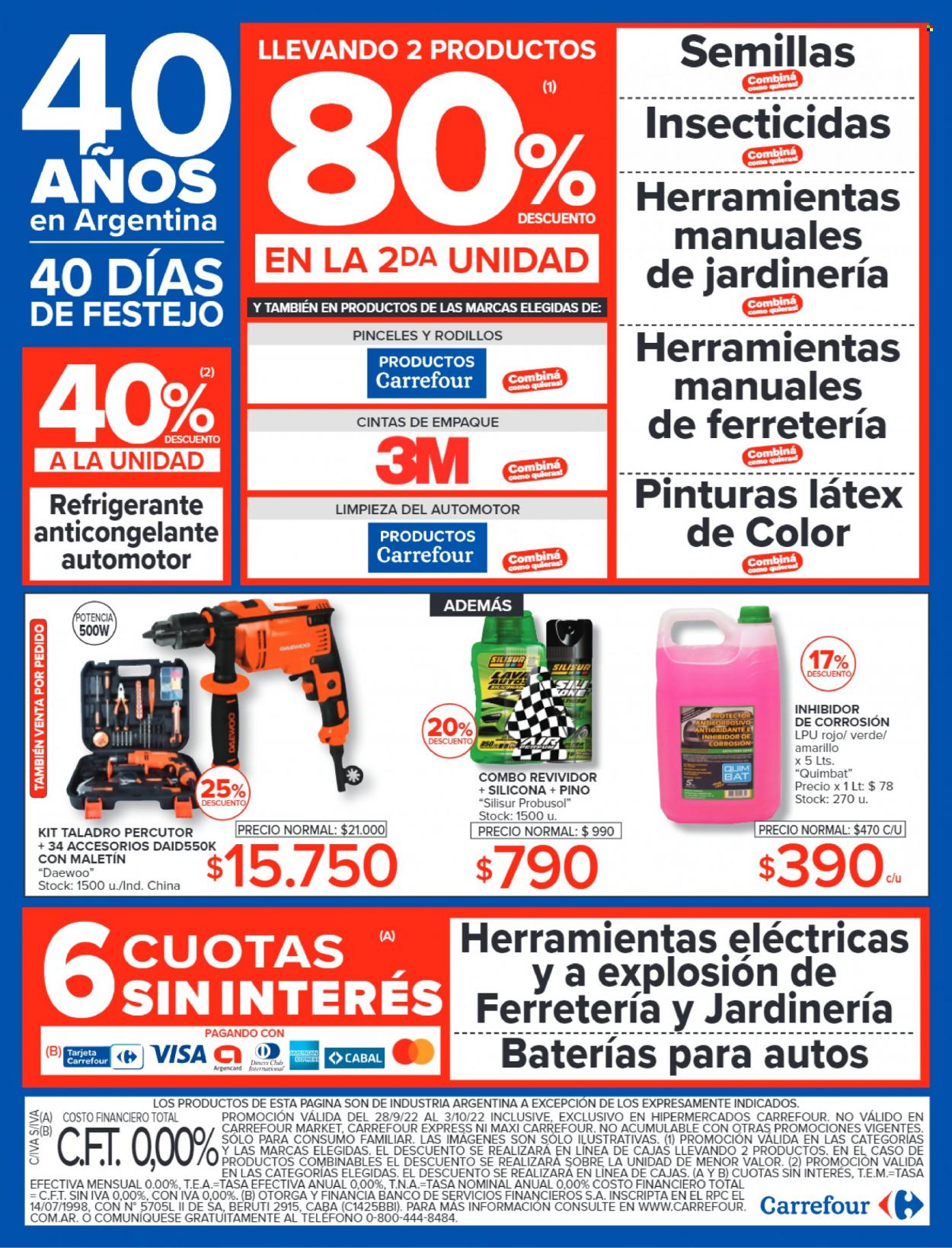 Catálogo Carrefour Hipermercados  - 28.9.2022 - 3.10.2022.