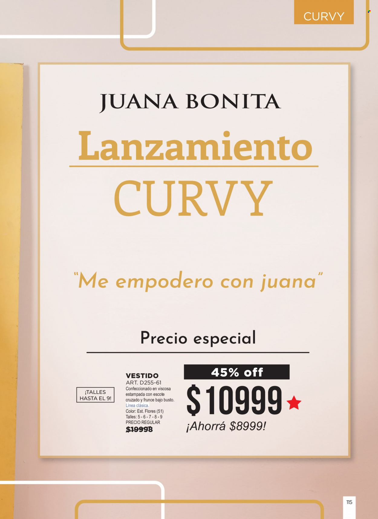 Catálogo Juana Bonita . Página 115.