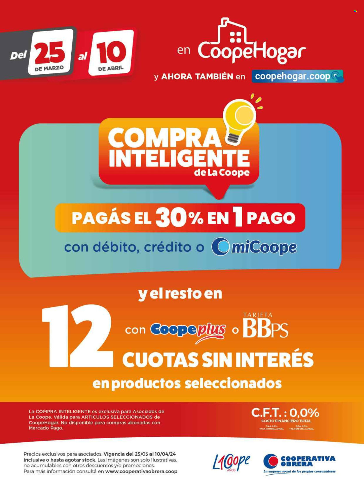 Catálogo Cooperativa Obrera  - 25.3.2024 - 10.4.2024.