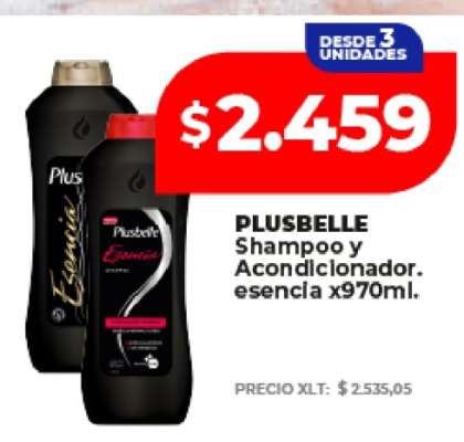 PLUSBELLE Shampoo y Acondicionador esencia x970ml