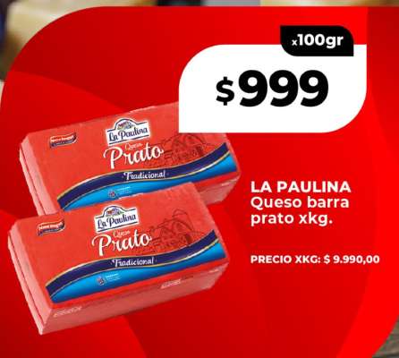 LA PAULINA Queso barra prato xkg