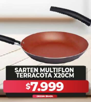 Sarten Multiflon Terracota X20CM