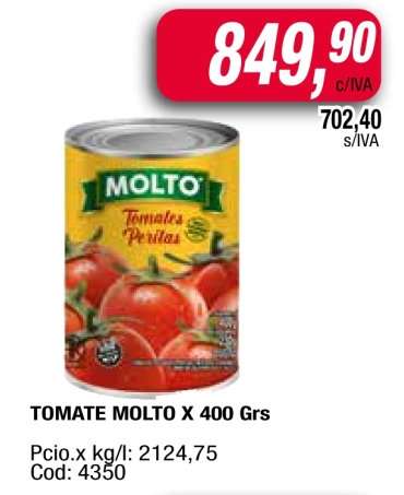 TOMATE MOLTO X 400 Grs