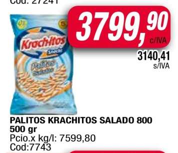 Palitos Krachitos Salado