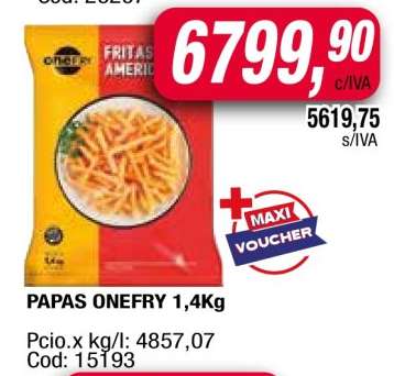 Papas Onefry 1,4Kg