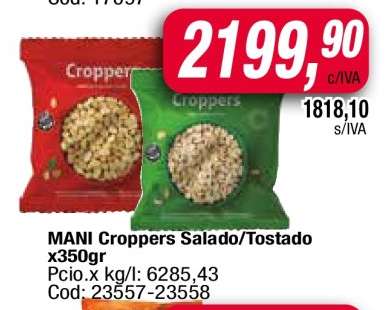 MANI Croppers Salado/Tostado x350gr