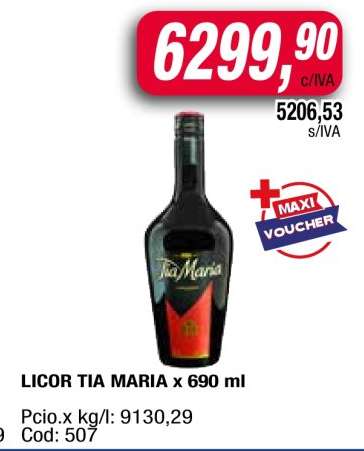 LICOR TIA MARIA x 690 ml