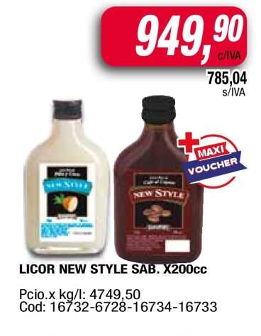 LICOR NEW STYLE SAB. X200cc