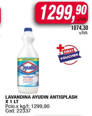 LAVANDINA AYUDIN ANTISPLASH X 1 LT