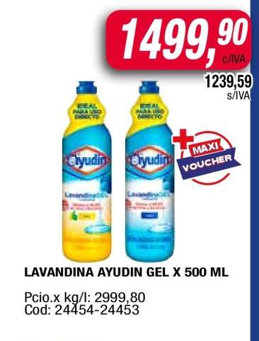 LAVANDINA AYUDIN GEL X 500 ML