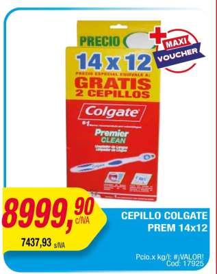 CEPILLO COLGATE PREM 14x12