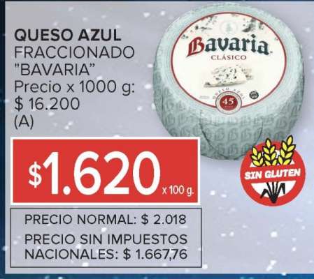 Queso Azul Fraccionado "Bavaria"
