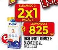 Leche Infantil Advance 3+ Sandor x 200 ml