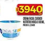 Crema Facial Cuidado Nutritivo Nivea x 100 ml