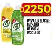 Lavavajilla Bioactive Limón/Lima CIF